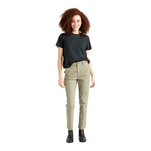 Quince Stretch Cotton Twill Girlfriend Chino Pants In Olive